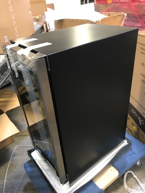 Photo 1 of AAOBOSI Wine Cooler Refrigerator 15 Inch Dual Zone Wine Fridge for 30 Bottles Built in or Freestanding Compressor Wine Chiller with Temperature Memory | Fog Free, Front Vent, Quick and Quiet Operation
