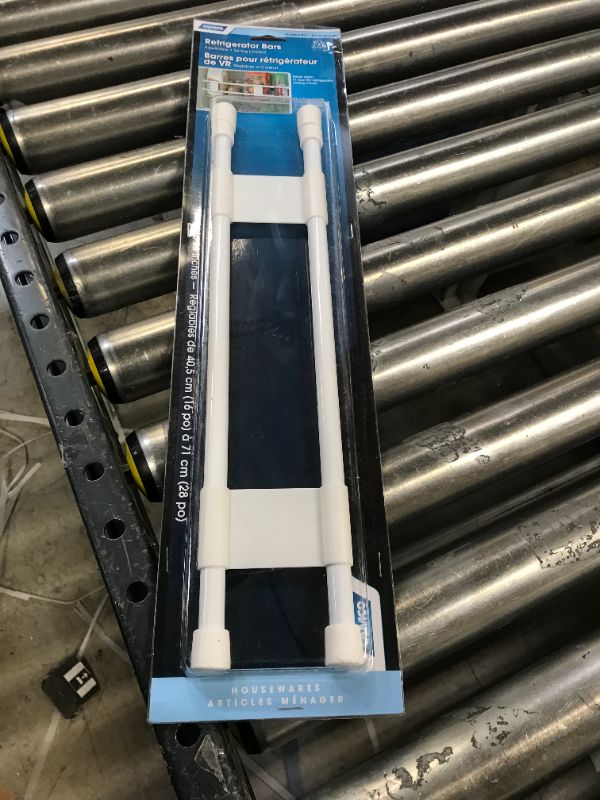 Photo 1 of Camco 44073 RV Refrigerator Double Bar Set, White - 16"-28"

