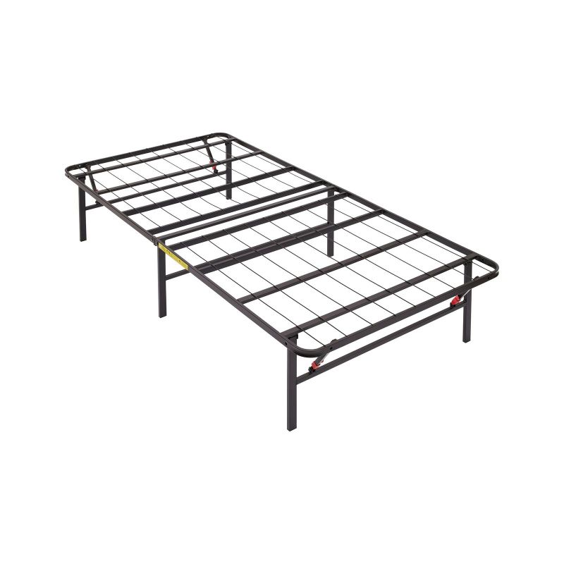 Photo 1 of Amazon Basics Foldable Amazon Basics Foldable, 14" Black Metal Platform Bed Frame
