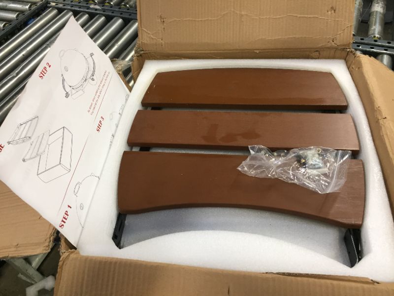 Photo 1 of Dracarys Grill Side HDPE Shelves for Big Green Egg Parts Replacement Egg Mate BBQ Big Green Egg Accessories Fit Large (L) Big Green Egg Side Shelves - 3 Shelves Slats
