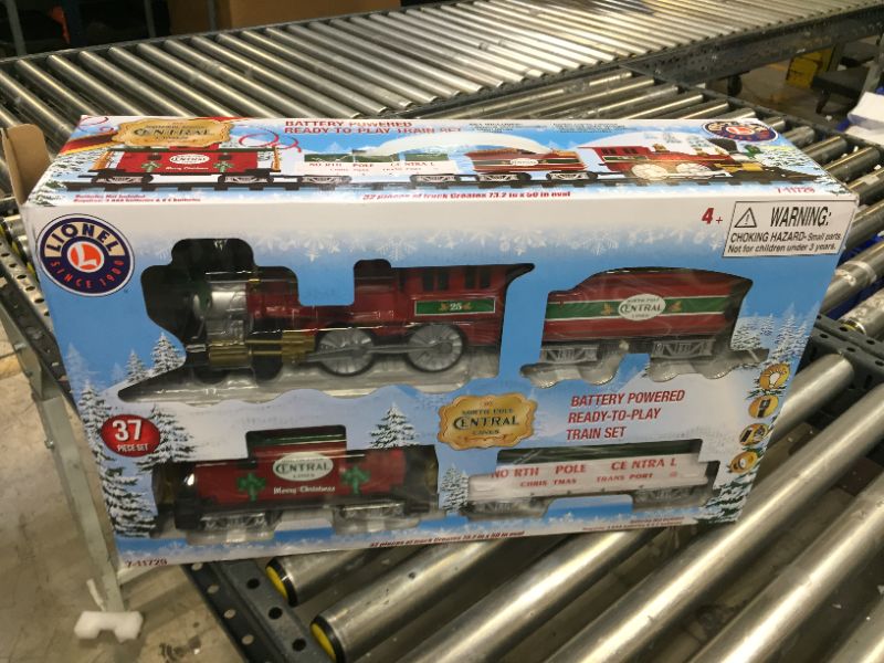 Photo 1 of Lionel North Pole Central Battery Operated Train Set with Remote Control
