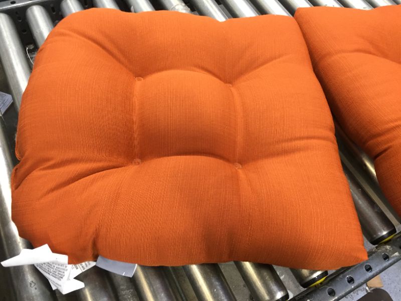 Photo 2 of 2 orange pillows --cushions --color orange 