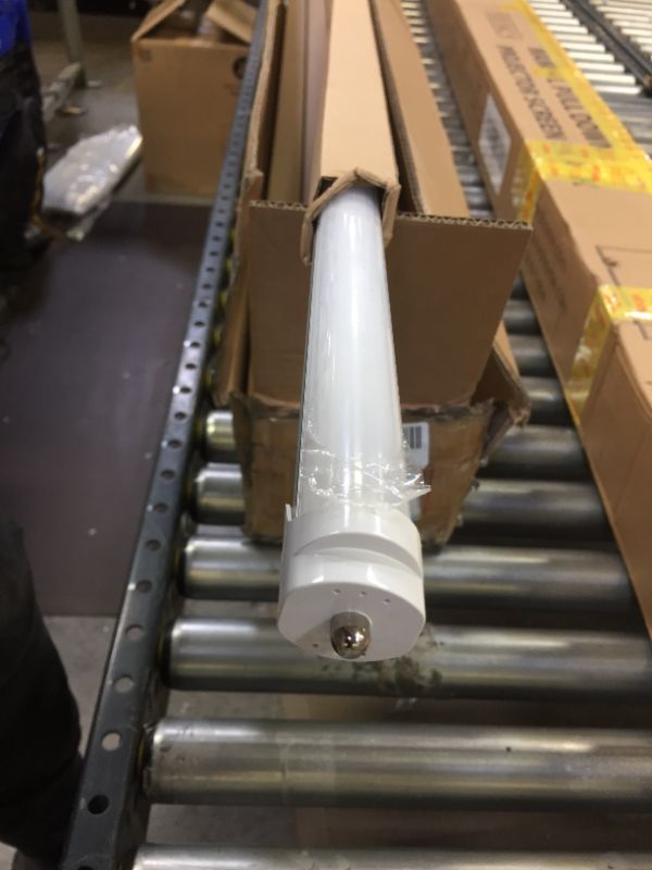 Photo 2 of (Pack of 12)CNSUNWAY LIGHTING 8FT LED Light Tube, 45W 5000K, 5400 Lumens Super Bright FA8 Single Pin LED Tube, Ballast Bypass, 8 Foot LED Bulbs to Replace T8 T10 T12 Fluorescent Fixtures
