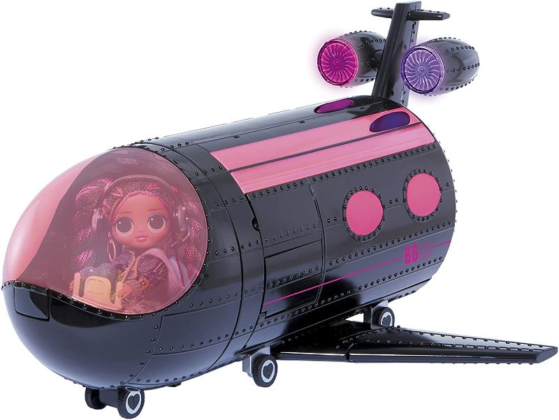 Photo 1 of LOL Surprise OMG Remix 4 in 1 Exclusive Plane Playset Transforms 50 Surprises - Airplane, Car, Recording Studio, Mixing Booth with Colorful Doll Accessories, Play Set Gift for Kids Ages 6-11
