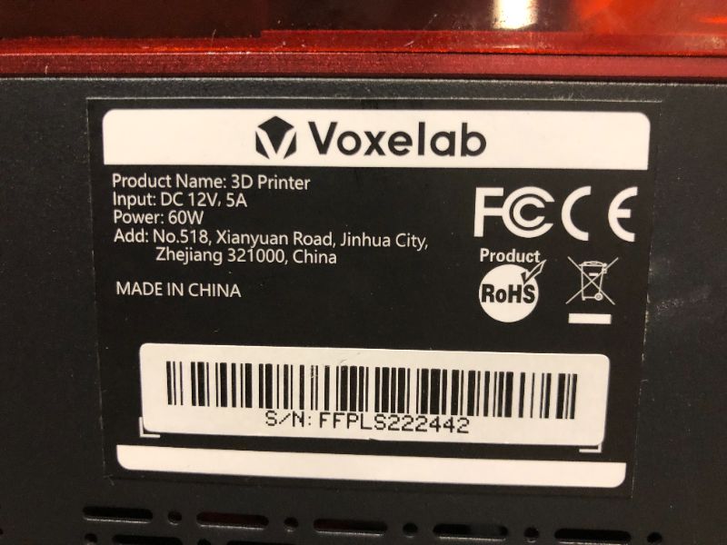 Photo 5 of VOXELAB Polaris 3D Printer, UV Photocuring LCD Resin Printer with 3.5'' Smart Touch Color Screen Off-line Print 4.53in(L) x 2.56in(W) x 6.10in(H) Printing Size (Black)
