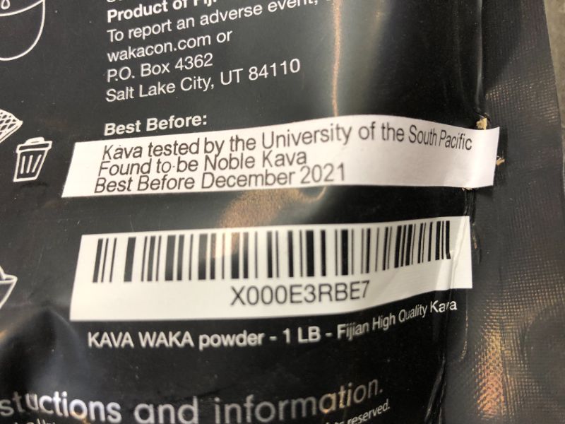 Photo 1 of Wakacon KAVA WAKA Powder - Fijian Noble Premium High Quality Kava Root Powder (16oz) BEST BY DECEMBER 2021
