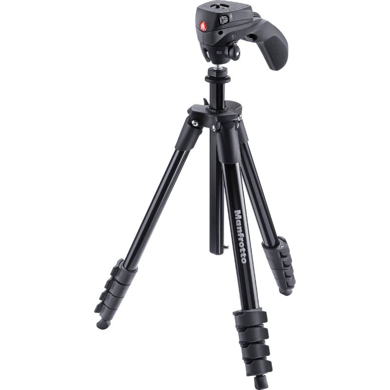 Photo 1 of Manfrotto Compact Action Aluminum Tripod (Black)
