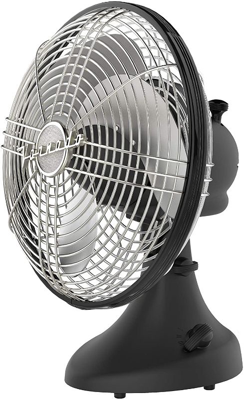 Photo 1 of Vornado Silver Swan S Small Room Oscillating Fan, Matte Black
