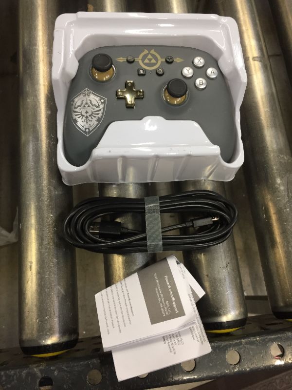 Photo 3 of PowerA Enhanced Wired Controller for Nintendo Switch Legend of Zelda Hylian Shield
