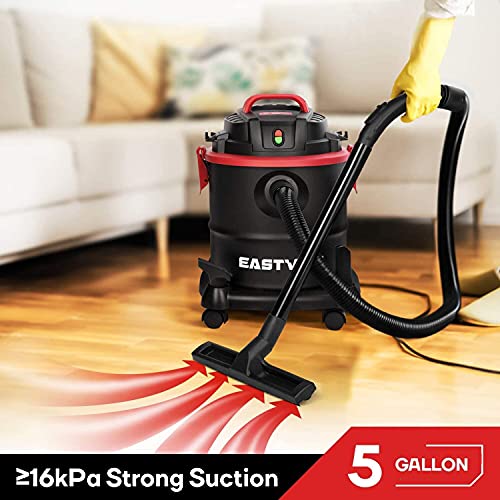 Photo 1 of Eastvolt Wet Dry Vacuum Cleaner, 5 Gallon 5.5 Peak HP 3 in 1 Blower, Hepa Filtration Dry Wet Suction for Home, Garage, Vehicle, Workshop (K-411F)
