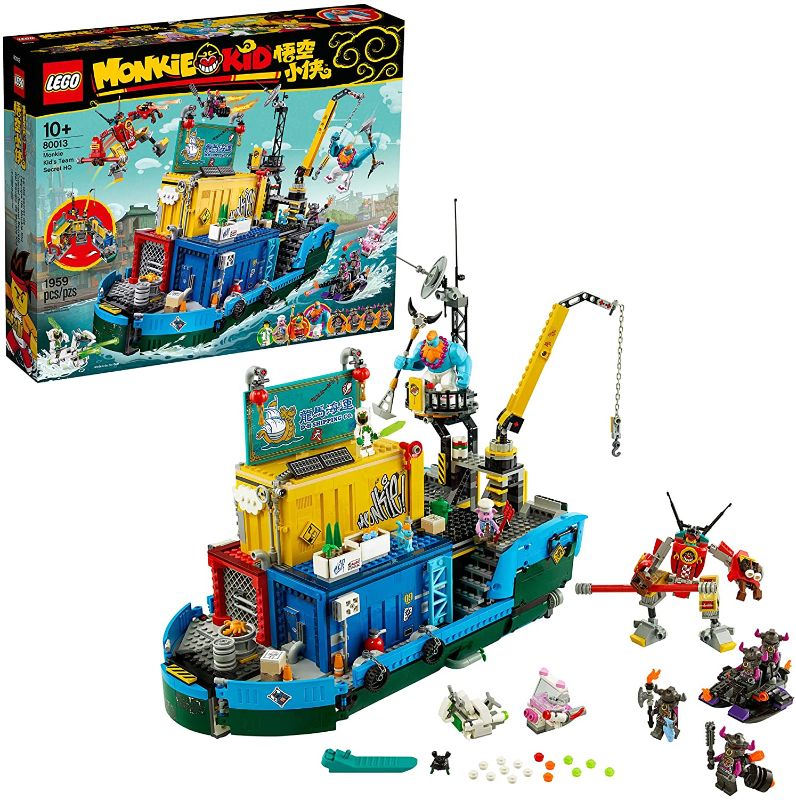 Photo 1 of LEGO Monkie Kid: Monkie Kid’s Team Secret HQ 80013 Building Kit (1,959 Pieces) Amazon Exclusive
