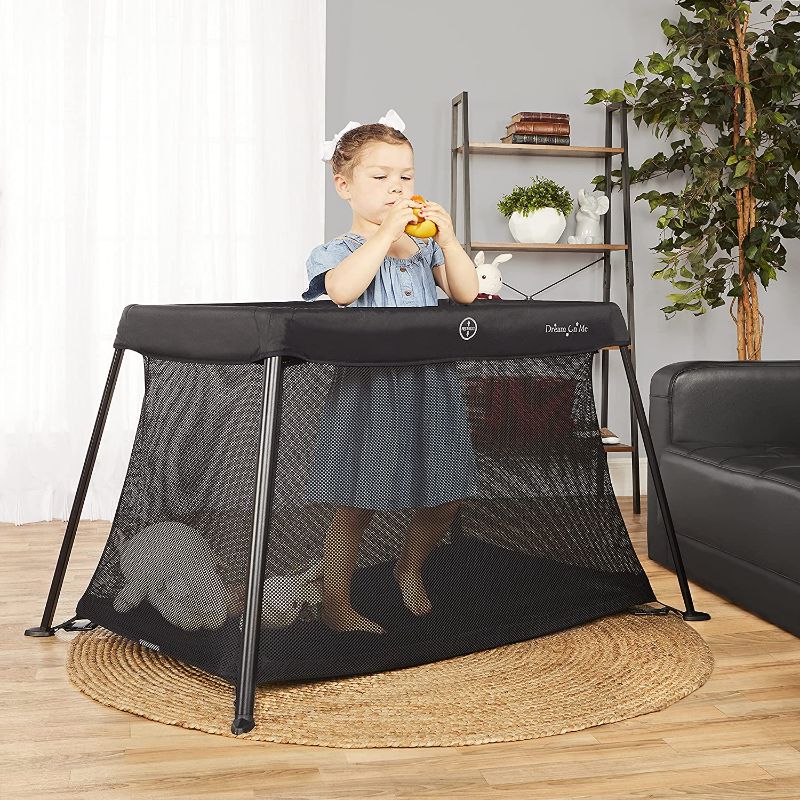 Photo 1 of Dream On Me Travel Light Playard, Black
