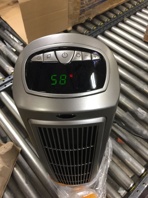 Photo 2 of  Lasko 1500W Digital Ceramic Space Heater with Remote, 755320, Silver