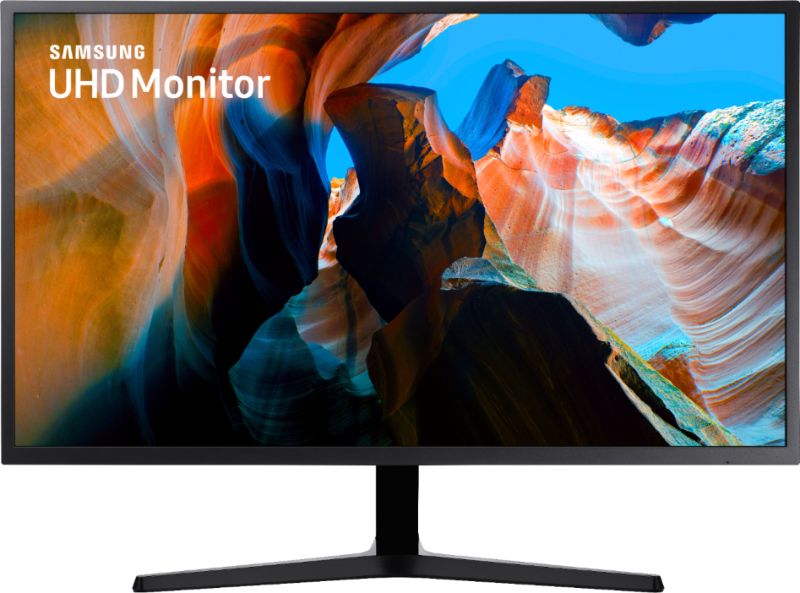 Photo 1 of Samsung - UJ59 Series U32J590UQN 32" LED 4K UHD FreeSync Monitor (DisplayPort, HDMI) - Dark Gray/Blue
** OPEN BOX**
(( MISSING ACCESSORIES ))