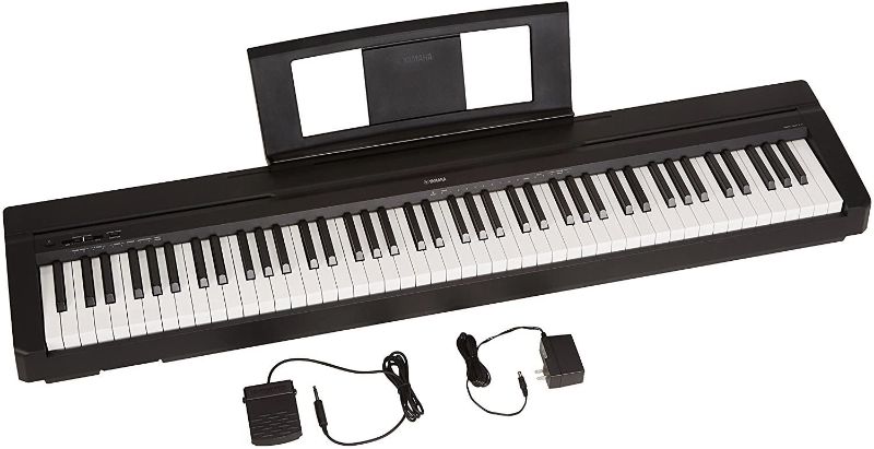 Photo 1 of YAMAHA P71 88-Key Weighted Action Digital Piano with Sustain Pedal and Power Supply PARTS ONLY
first 5 high note keys are not working properly, it won't play or play full volume all the time