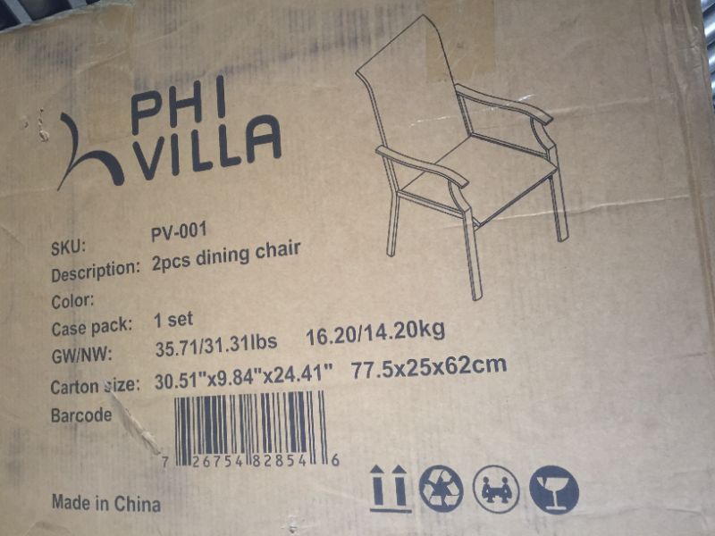 Photo 1 of phi cilla dining chair 2pc
