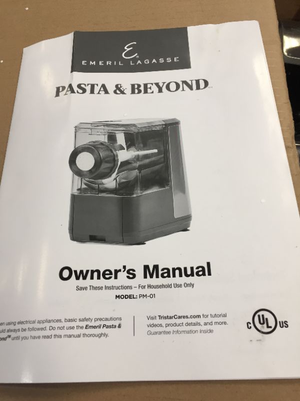 Photo 1 of EMERIL LAGASSE Pasta & Beyond, Automatic Pasta and Noodle Maker with Slow Juicer - 8 Pasta Shaping Discs Black
