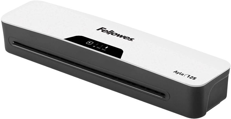 Photo 1 of Fellowes Ayla 125 with Rapid 1 Minute Warm Up Paper Laminator Including Pouch Starter Kit (5752001)
