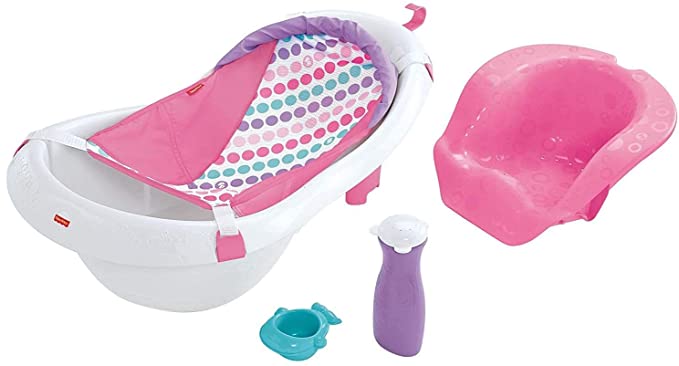 Photo 1 of Fisher-Price 4-In-1 Sling 'N Seat Tub – Climbing Leaves, Convertible Baby to Toddler Bath Tub with Support and Seat [Amazon Exclusive]
