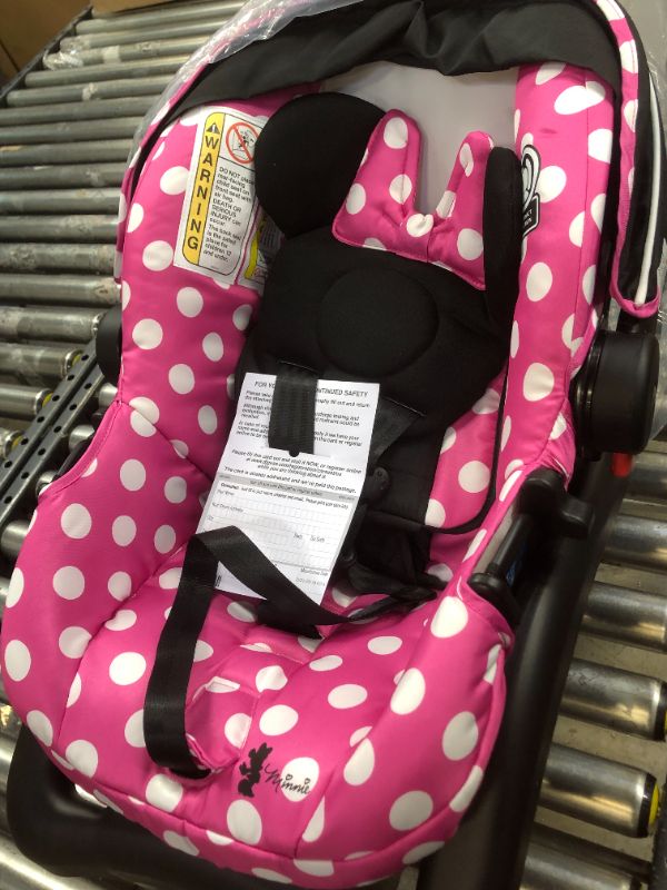 Photo 3 of Disney Baby Light 'n Comfy 22 Luxe Infant Car Seat, Minnie Dot
