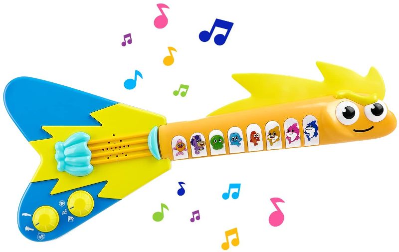 Photo 1 of Baby Shark's Big Show! EEL-ectric Guitar – Interactive Musical Toys for Toddlers – Lights and Sounds Toy Guitar
