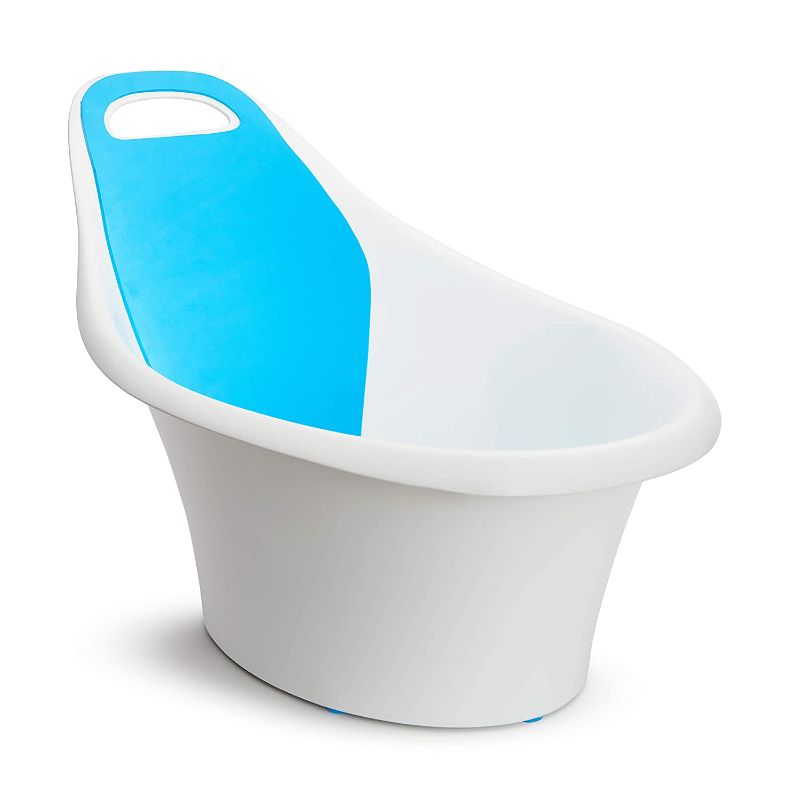 Photo 1 of Munchkin Sit and Soak Baby Bath Tub, 0-12 Months, White--cut on the blue 
