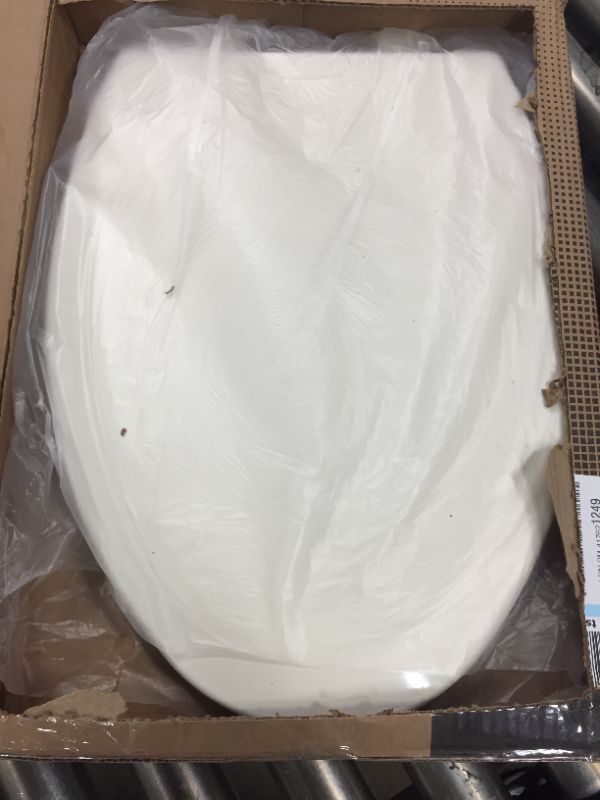 Photo 1 of Bemis 1500EC Elongated Wood Toilet Seat Biscuit