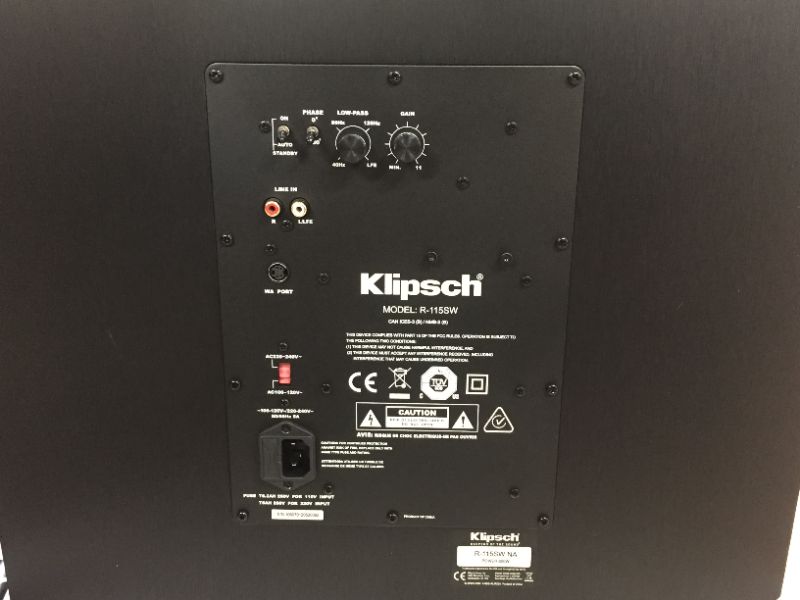 Photo 7 of Klipsch R-115sw Subwoofer