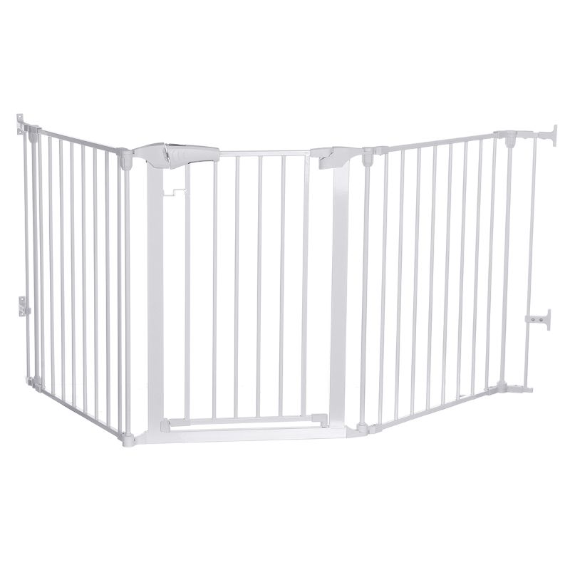 Photo 1 of KingSo 80" x 30" Auto Close Foldable Baby Gate For House Stair Doorways Hallway WHITE