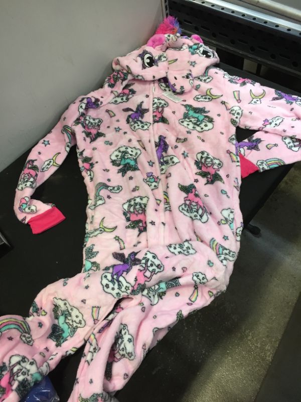 Photo 1 of GIRLS ONESIE UNICORN PINK SIZE MEDIUM