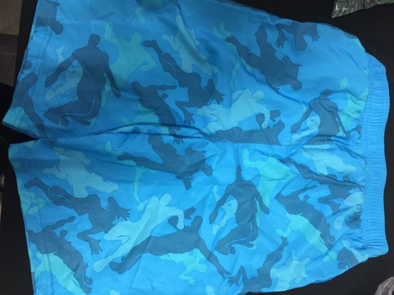 Photo 2 of BOYS FORTNITE SWIM SHORT TRUNKS BLUE LARGE