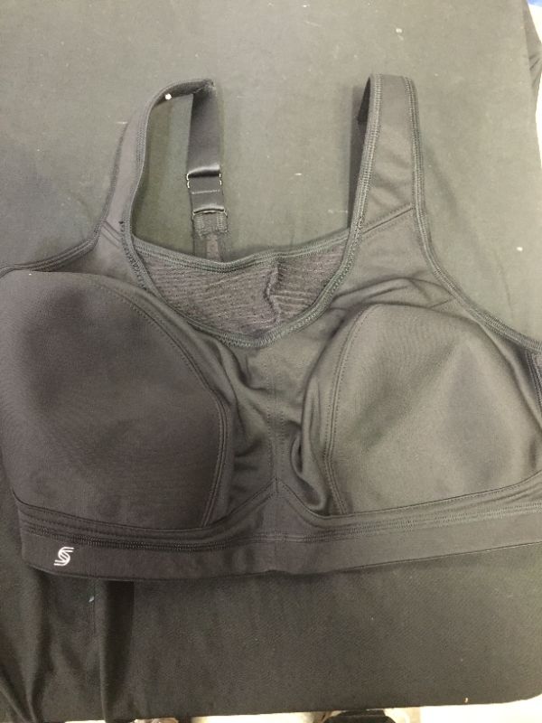 Photo 1 of GLAMORISE SPORT WOMENS BLACK BRA SIZE 36 DD