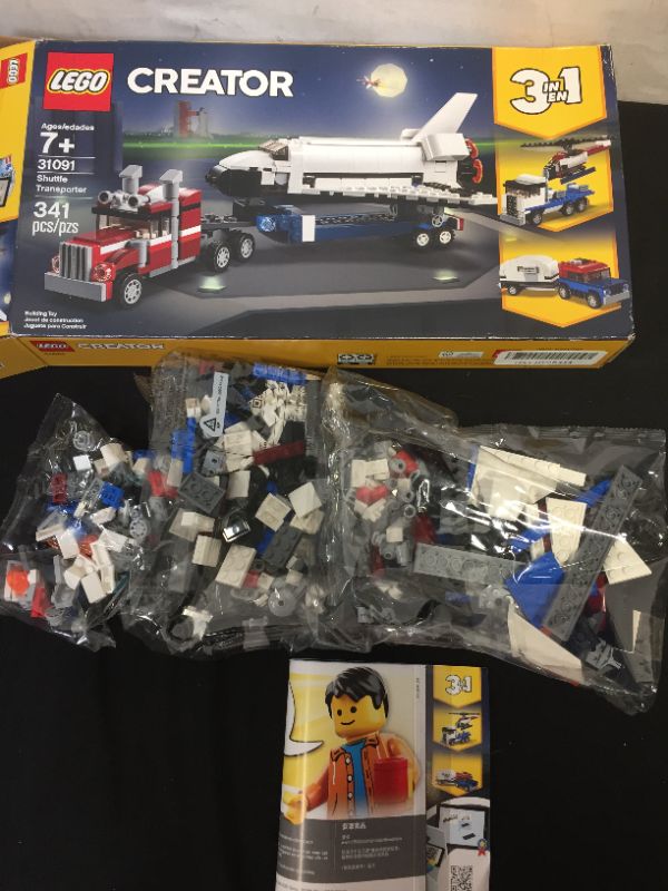 Photo 2 of LEGO Creator 3in1 Shuttle Transporter 31091 Building Kit (341 Pieces)
