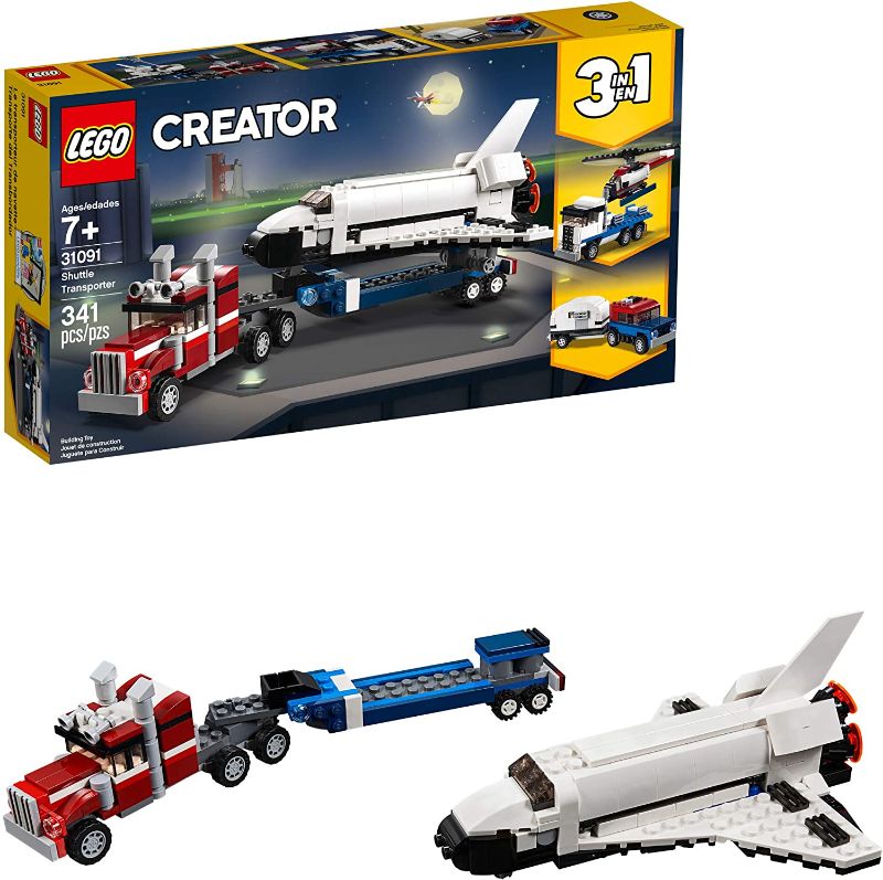 Photo 1 of LEGO Creator 3in1 Shuttle Transporter 31091 Building Kit (341 Pieces)
