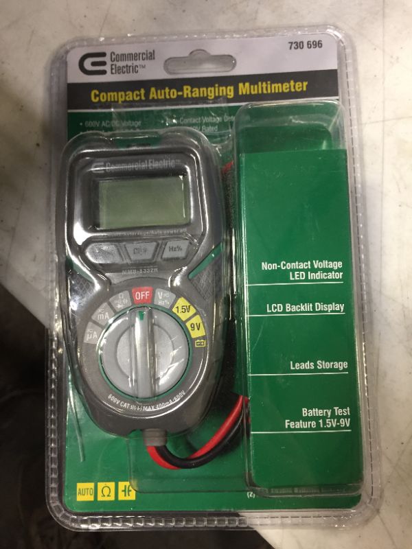 Photo 2 of Commercial Electric Pocket Size Auto Ranging Multimeter

