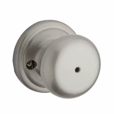 Photo 1 of Kwikset Juno Bed/Bath Knob in Satin Nickel
