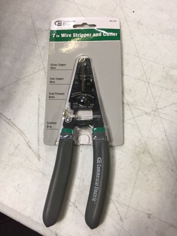 Photo 2 of Commercial Electric 7 In. Wire Stripper and Cutter

