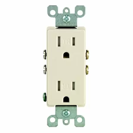 Photo 1 of 2 pack Leviton S04-T5325-00T Decora Tamper-Resistant Receptacle
