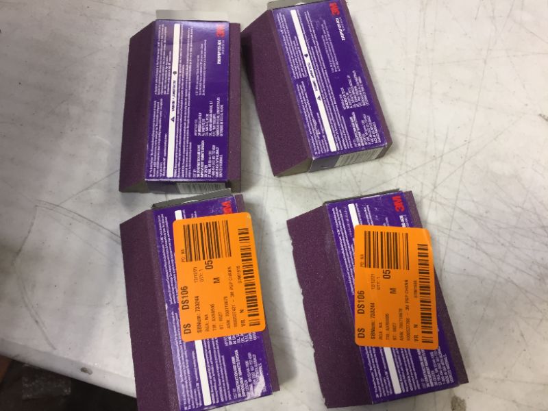 Photo 2 of 4 pack assorted 3M sanding sponges (grit varies)