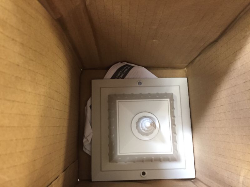 Photo 1 of 1-Light White Outdoor Wall Lantern Sconce
