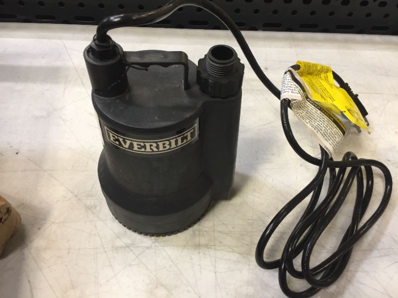 Photo 4 of 1/6 HP Plastic Submersible Utility Pump
