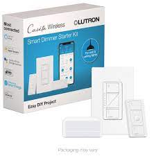 Photo 1 of Caseta Wireless Smart Lighting Dimmer Switch Starter Kit with Smart Bridge
