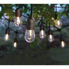 Photo 1 of 12-Light Indoor/Outdoor 24 ft. String Light with S14 Single Filament LED Bulbs
