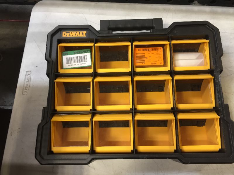 Photo 3 of 12-Compartment Small Parts Organizer Flip Bin
