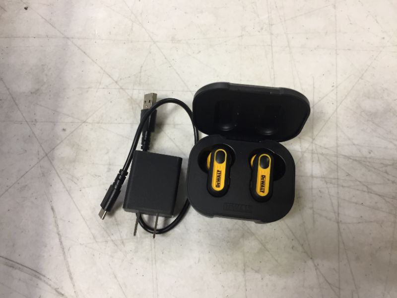 Photo 2 of Dewalt Jobsite True Wireless Ear Buds with Charging Case