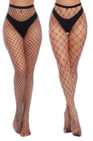 Photo 1 of 2 PACK Charmnight Womens High Waist Tights Fishnet Stockings Thigh High Pantyhose
