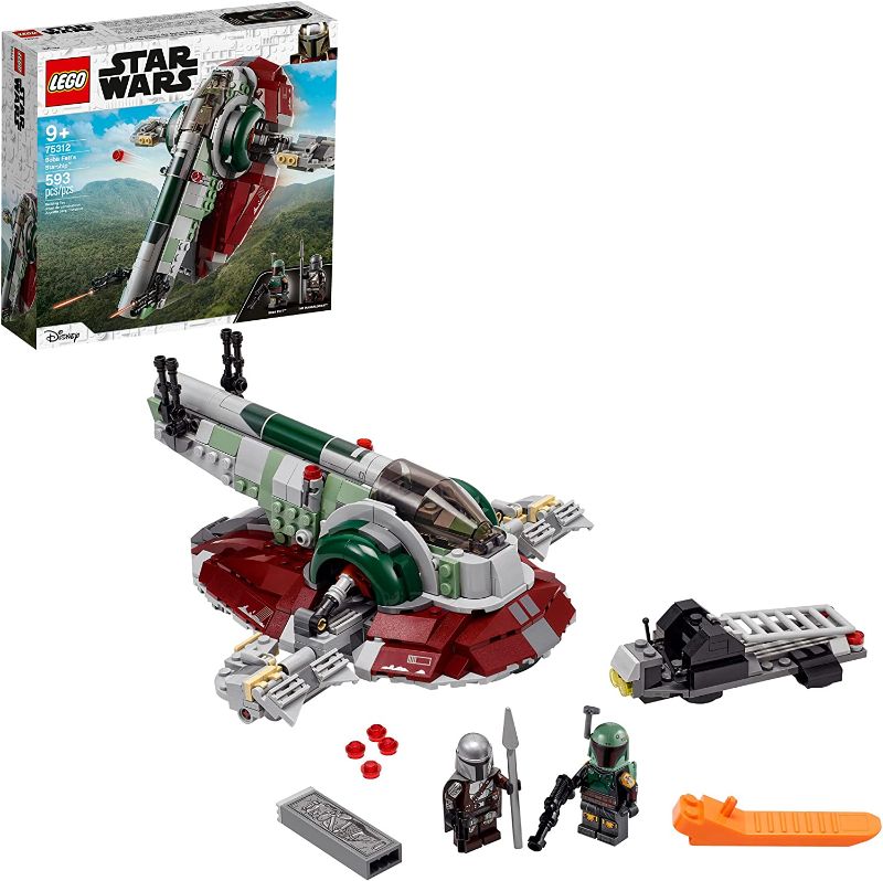 Photo 1 of LEGO Star Wars Boba Fett’s Starship 75312 Fun Toy Building Kit; Awesome Gift Idea for Kids; New 2021 (593 Pieces)

