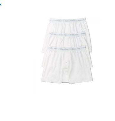 Photo 1 of CALVIN KLEIN MANS 3-OACK COTTON CLASSICS KNIT BOXERS , SMALL 