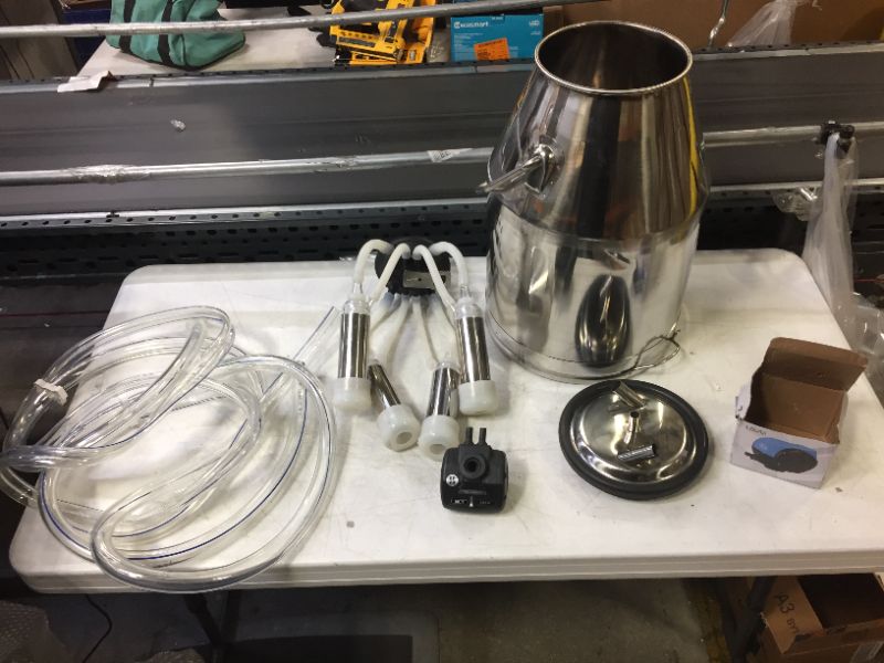 Photo 2 of 25L Milking Cup Set, Can Be Used to Replace Milking Equipment Food Grade Bucket Equipped for Portable Livestock Milking Equipment for Cows