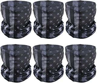 Photo 1 of 6 Pcs American Flag Outdoor Face Mask- Multifunctional Seamless Microfiber American Flag UV Protection Face Neck Shields